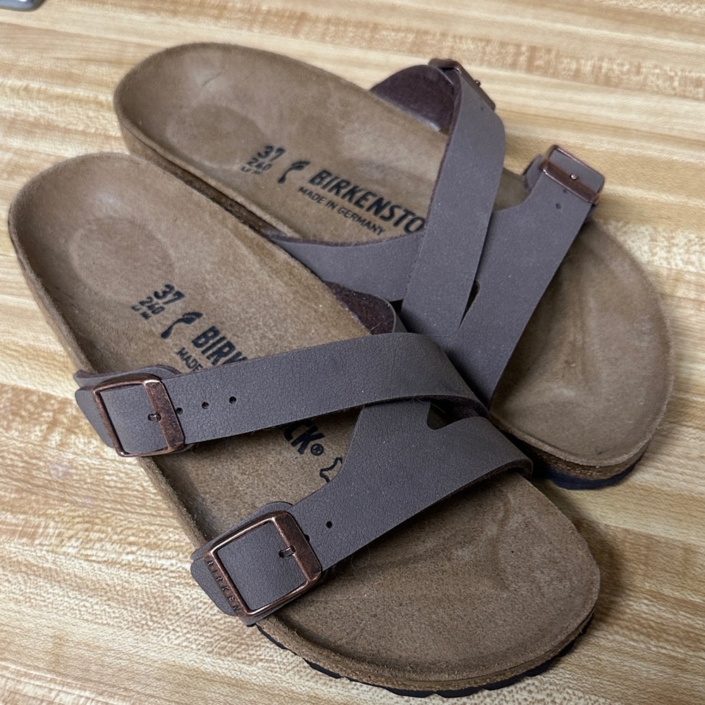 Brown Birkenstocks
